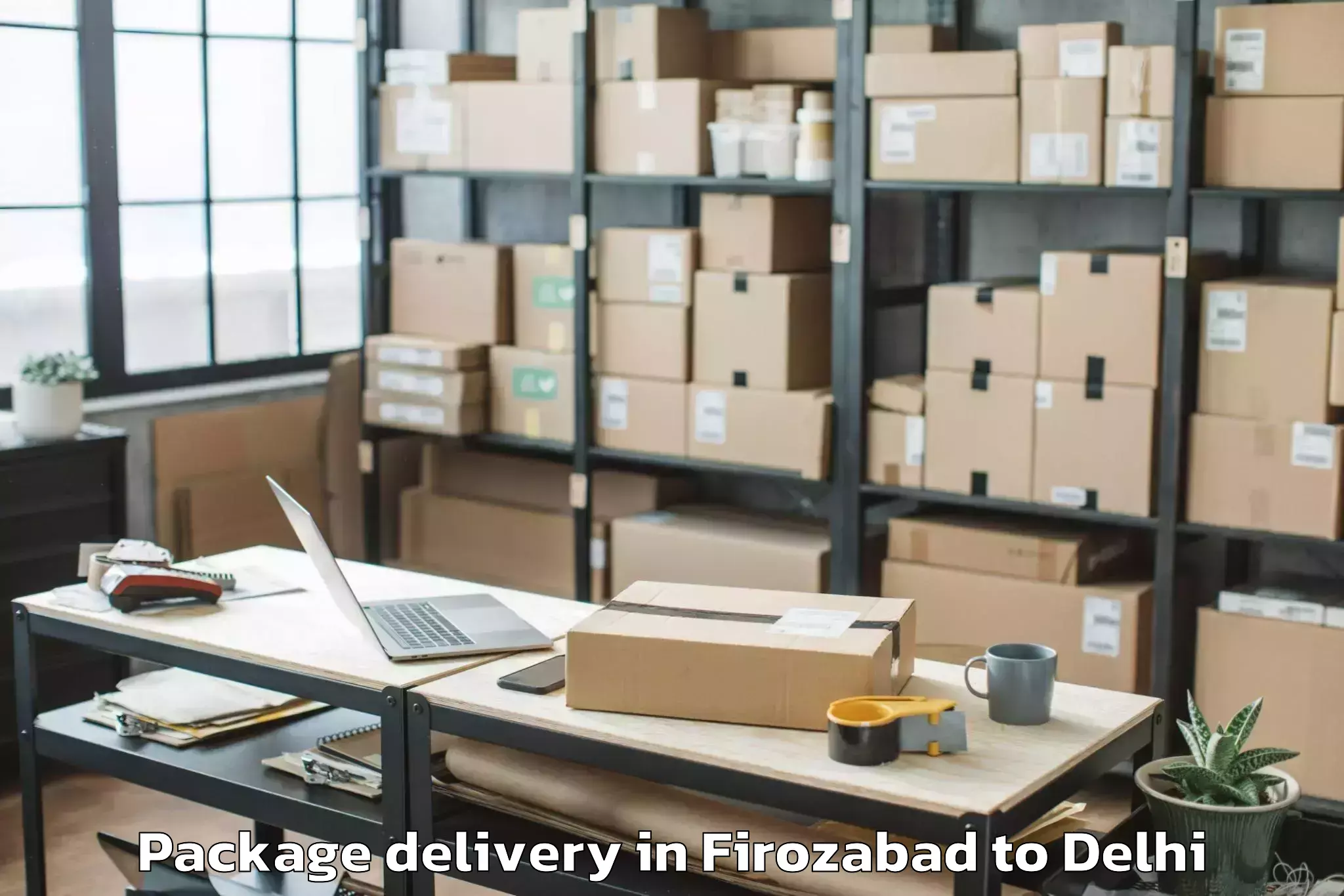 Top Firozabad to Badarpur Package Delivery Available